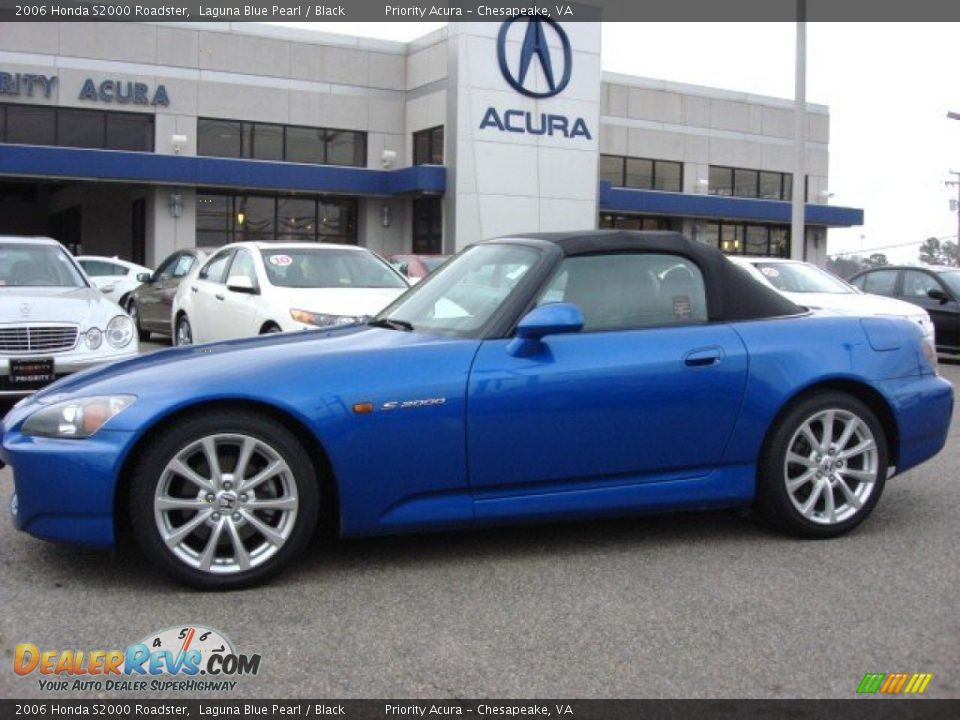 2006 Honda S2000 Roadster Laguna Blue Pearl / Black Photo #27