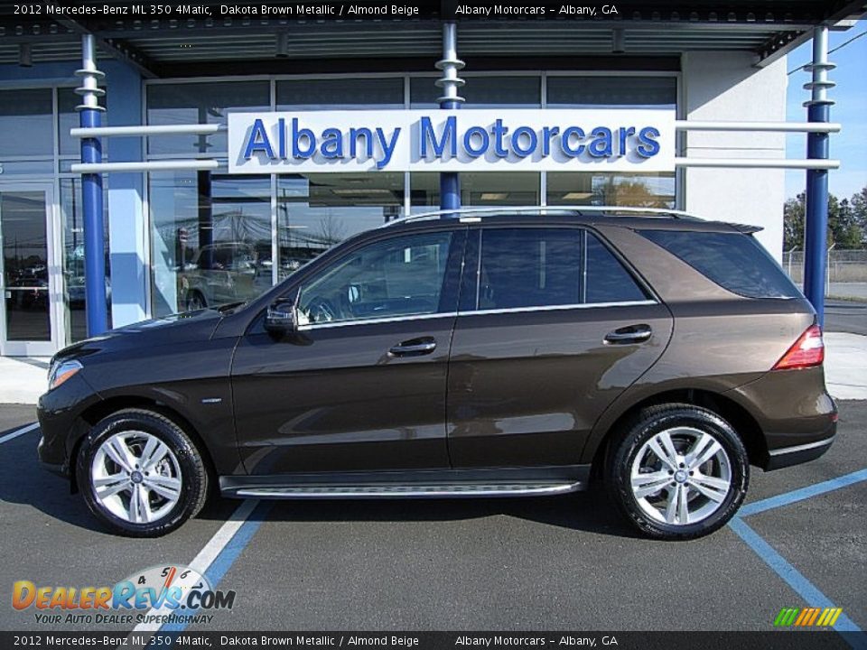 2012 Mercedes-Benz ML 350 4Matic Dakota Brown Metallic / Almond Beige Photo #1