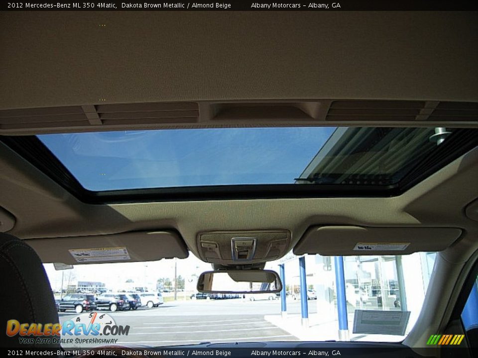 2012 Mercedes-Benz ML 350 4Matic Dakota Brown Metallic / Almond Beige Photo #9