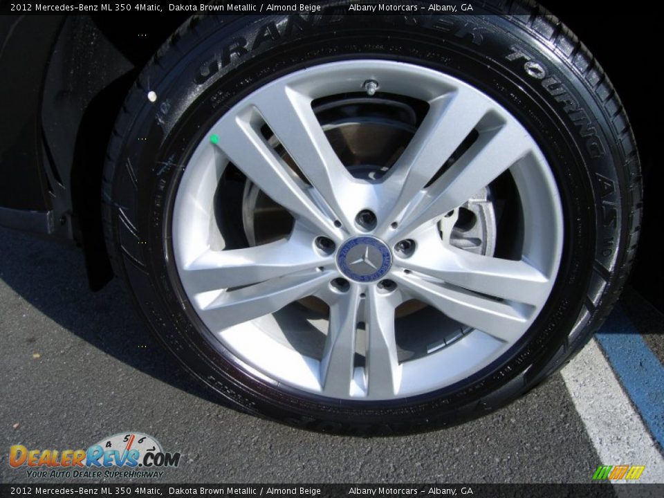 2012 Mercedes-Benz ML 350 4Matic Dakota Brown Metallic / Almond Beige Photo #10