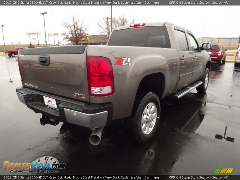 2012 GMC Sierra 2500HD SLT Crew Cab 4x4 Mocha Steel Metallic / Very Dark Cashmere/Light Cashmere Photo #5