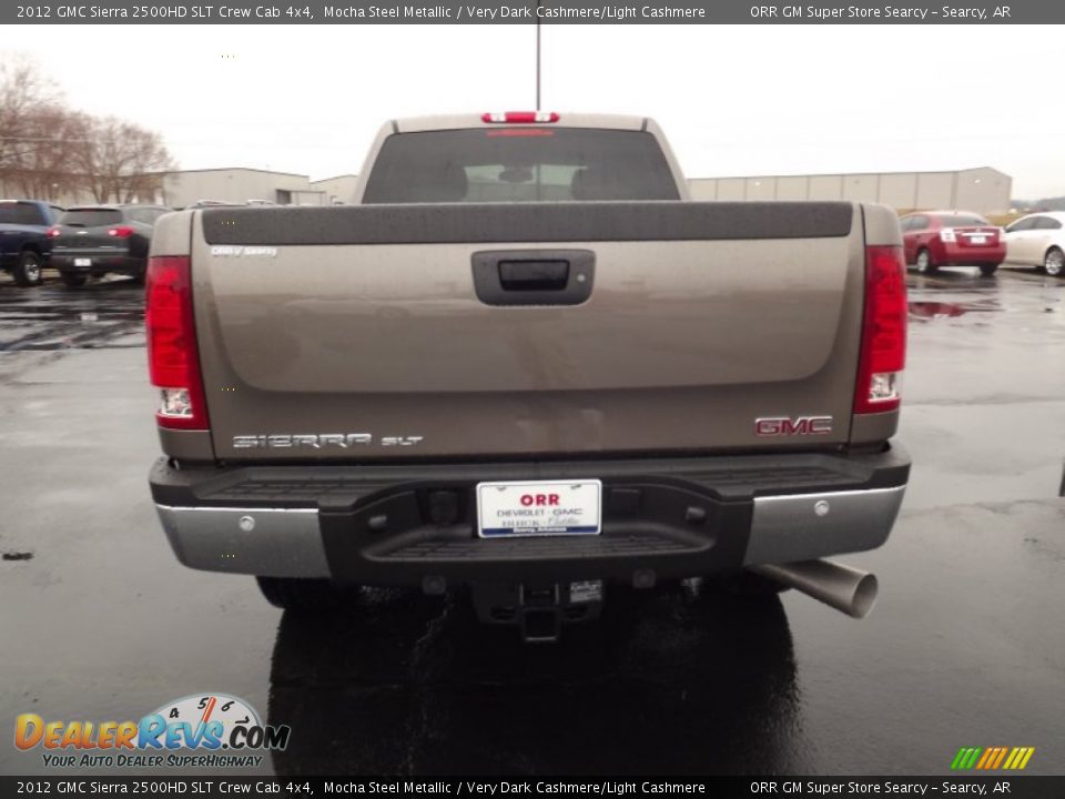 2012 GMC Sierra 2500HD SLT Crew Cab 4x4 Mocha Steel Metallic / Very Dark Cashmere/Light Cashmere Photo #6