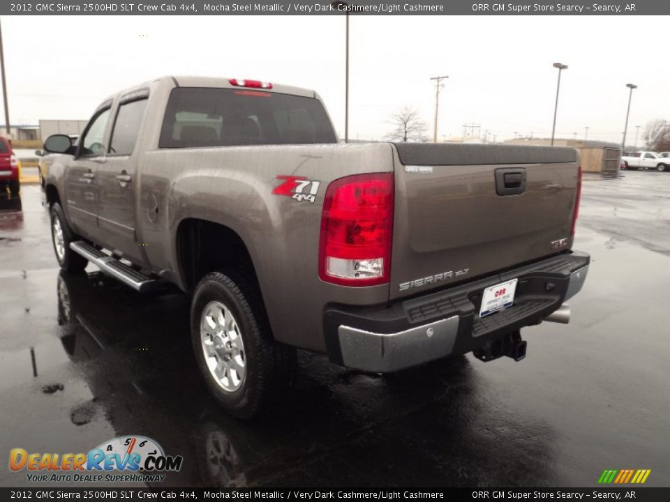 2012 GMC Sierra 2500HD SLT Crew Cab 4x4 Mocha Steel Metallic / Very Dark Cashmere/Light Cashmere Photo #7