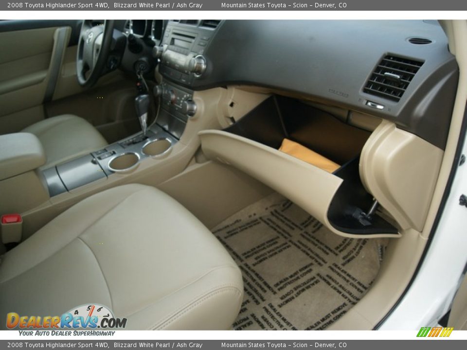 2008 Toyota Highlander Sport 4WD Blizzard White Pearl / Ash Gray Photo #11