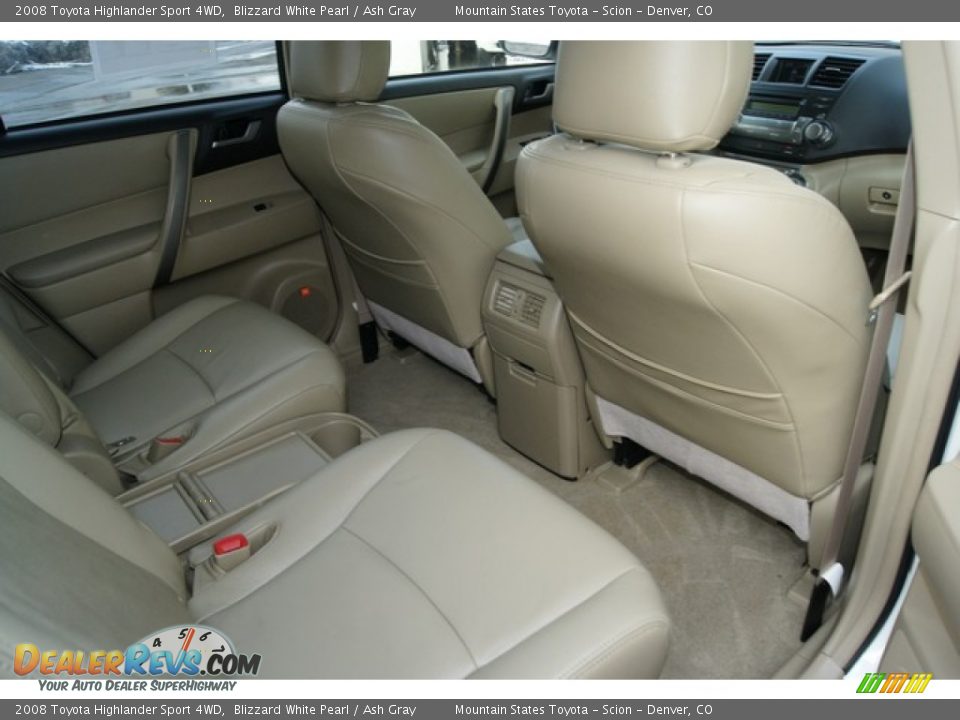 2008 Toyota Highlander Sport 4WD Blizzard White Pearl / Ash Gray Photo #13
