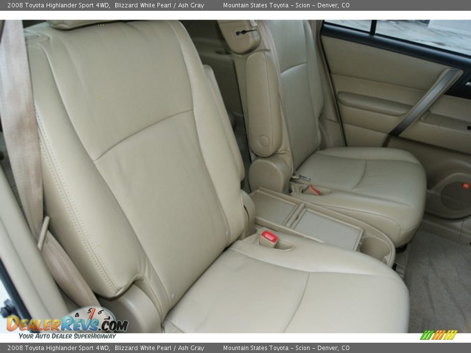 2008 Toyota Highlander Sport 4WD Blizzard White Pearl / Ash Gray Photo #14
