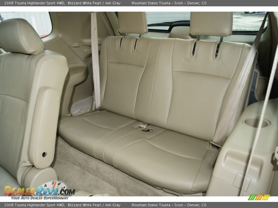 2008 Toyota Highlander Sport 4WD Blizzard White Pearl / Ash Gray Photo #17