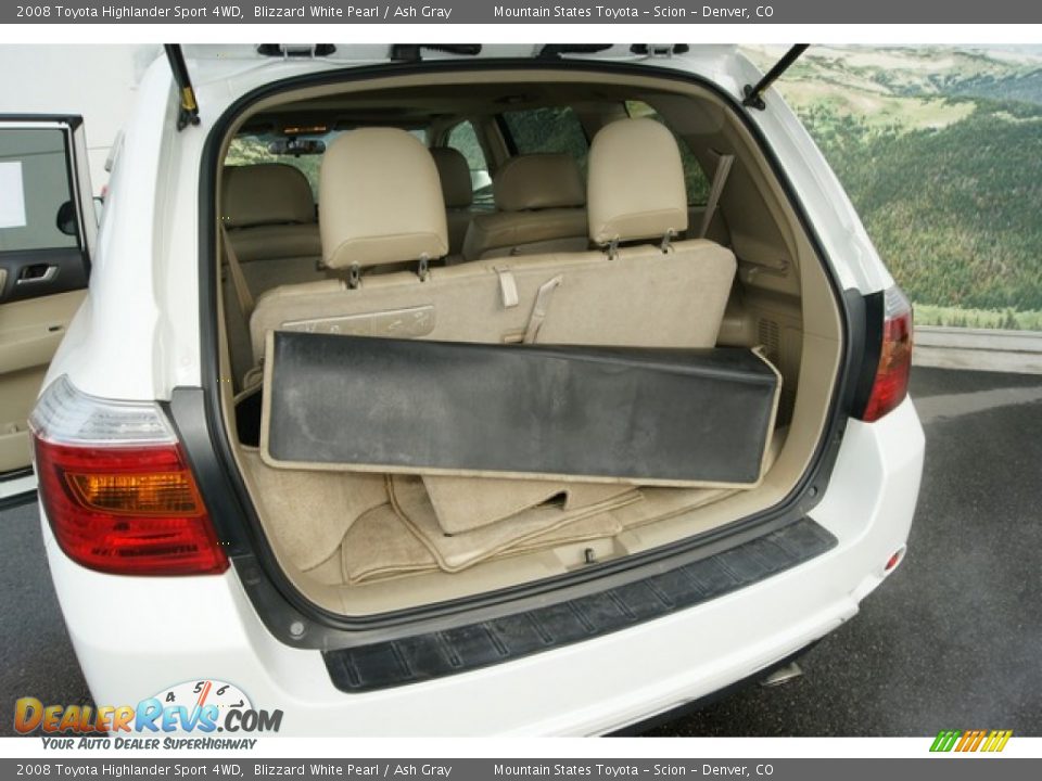 2008 Toyota Highlander Sport 4WD Blizzard White Pearl / Ash Gray Photo #20
