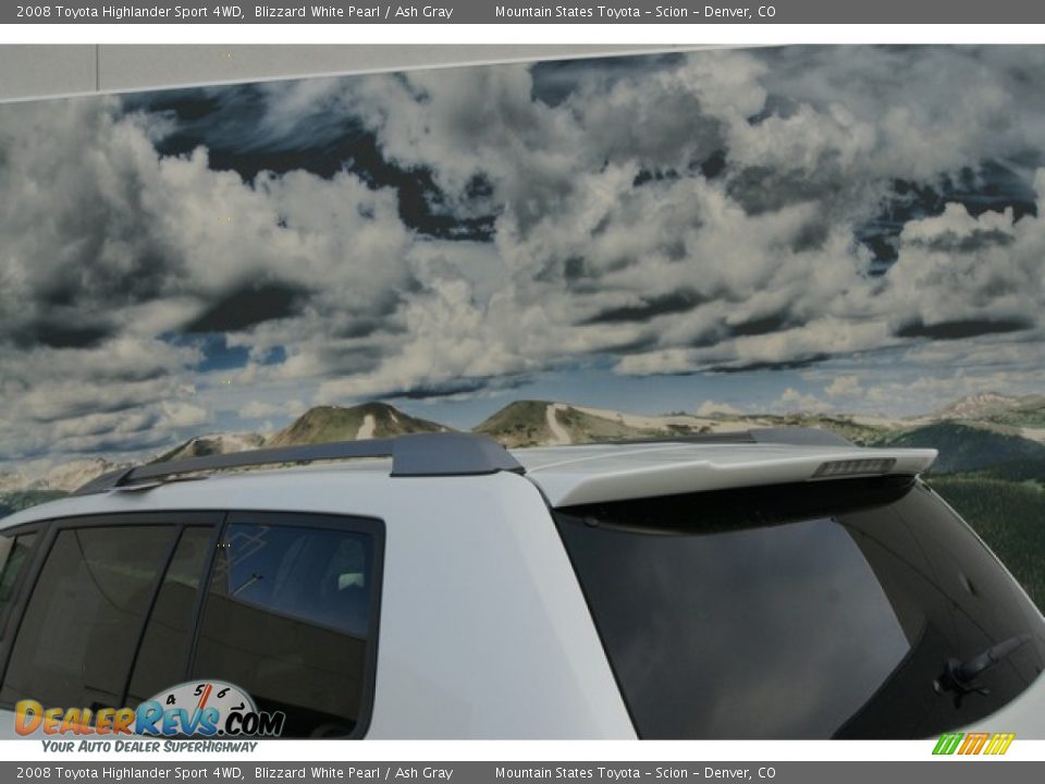 2008 Toyota Highlander Sport 4WD Blizzard White Pearl / Ash Gray Photo #26