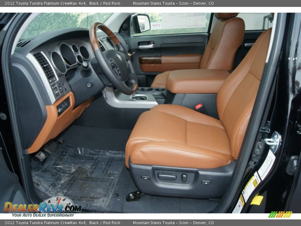 Red Rock Interior 2012 Toyota Tundra Platinum Crewmax 4x4