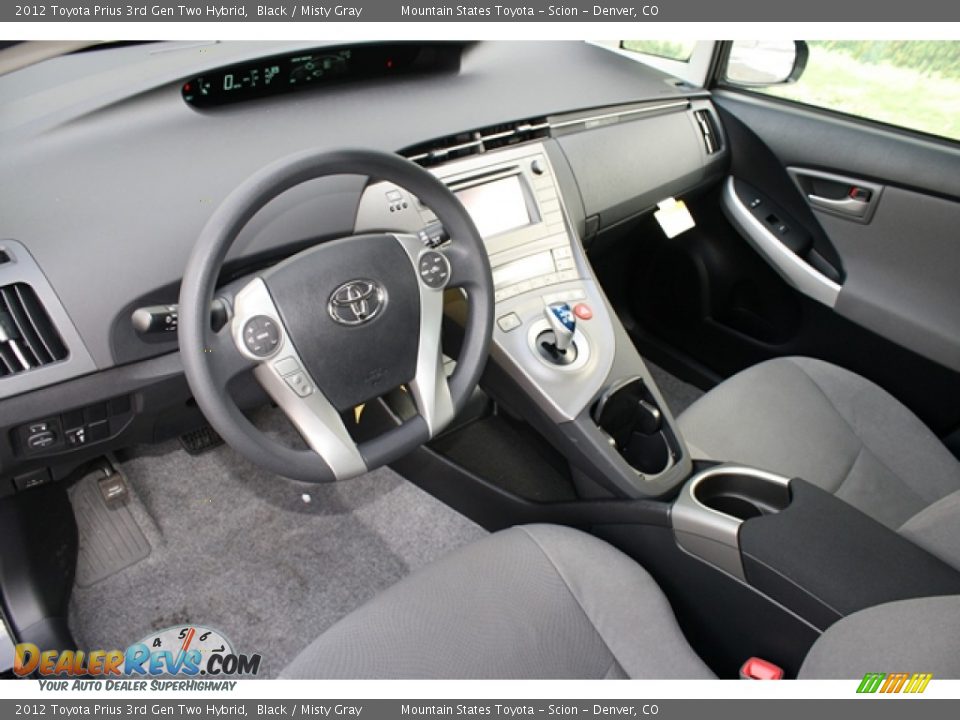 Misty Gray Interior 2012 Toyota Prius 3rd Gen Two Hybrid