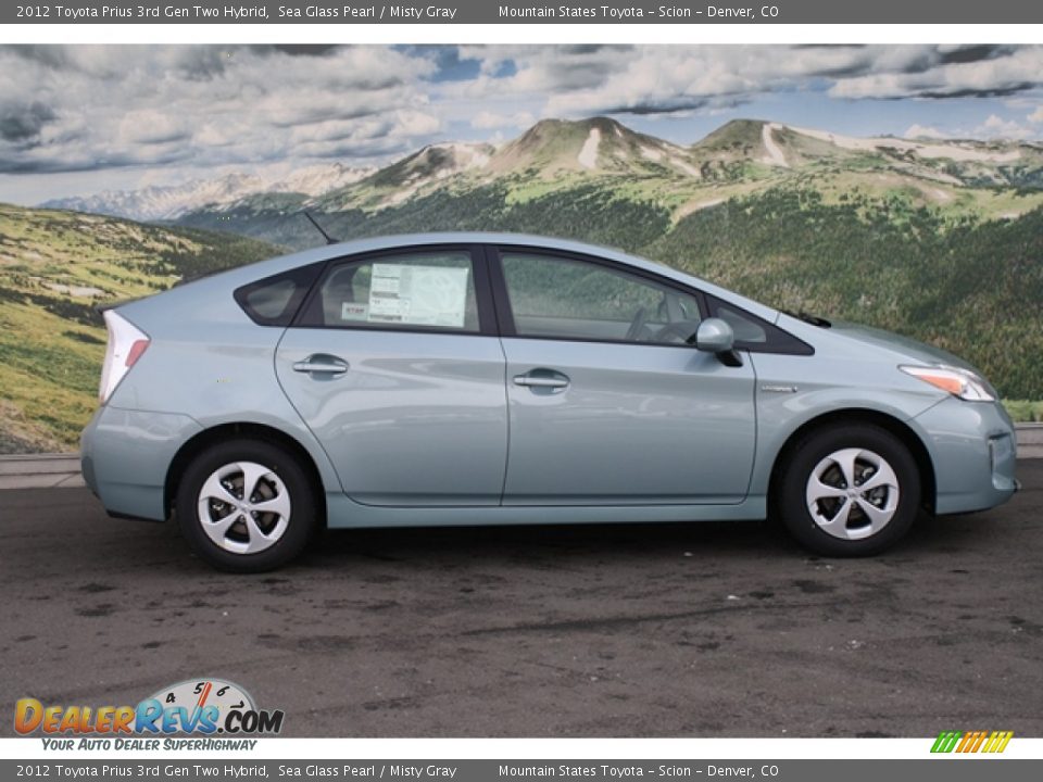 Sea Glass Pearl 2012 Toyota Prius 3rd Gen Two Hybrid Photo #2