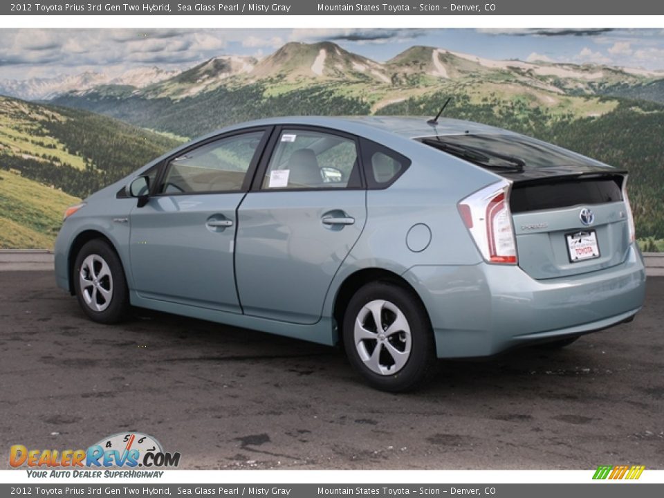 2012 Toyota Prius 3rd Gen Two Hybrid Sea Glass Pearl / Misty Gray Photo #3