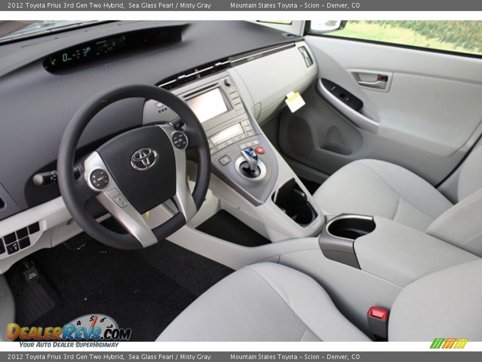 Misty Gray Interior - 2012 Toyota Prius 3rd Gen Two Hybrid Photo #5