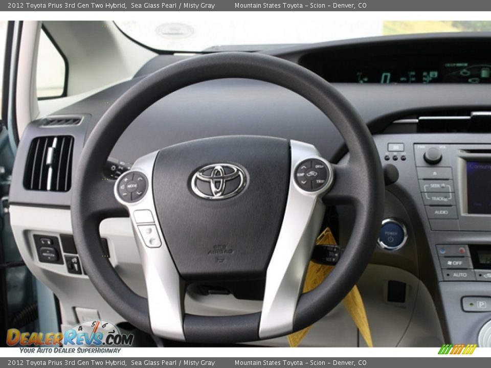 2012 Toyota Prius 3rd Gen Two Hybrid Steering Wheel Photo #11