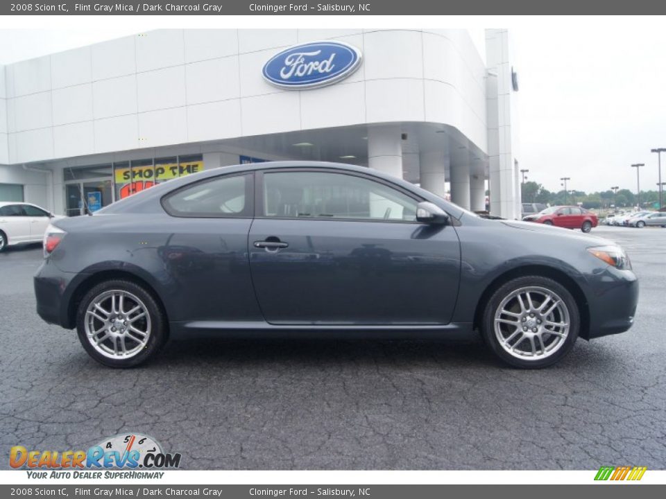 2008 Scion tC Flint Gray Mica / Dark Charcoal Gray Photo #2