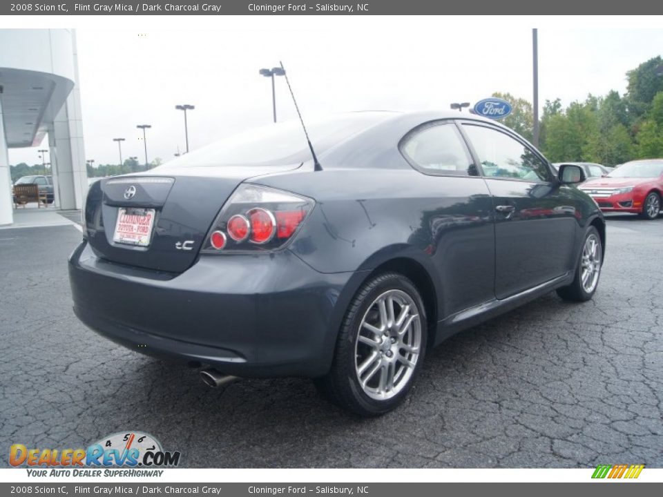 2008 Scion tC Flint Gray Mica / Dark Charcoal Gray Photo #3