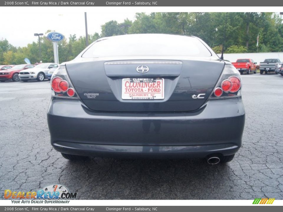 2008 Scion tC Flint Gray Mica / Dark Charcoal Gray Photo #4