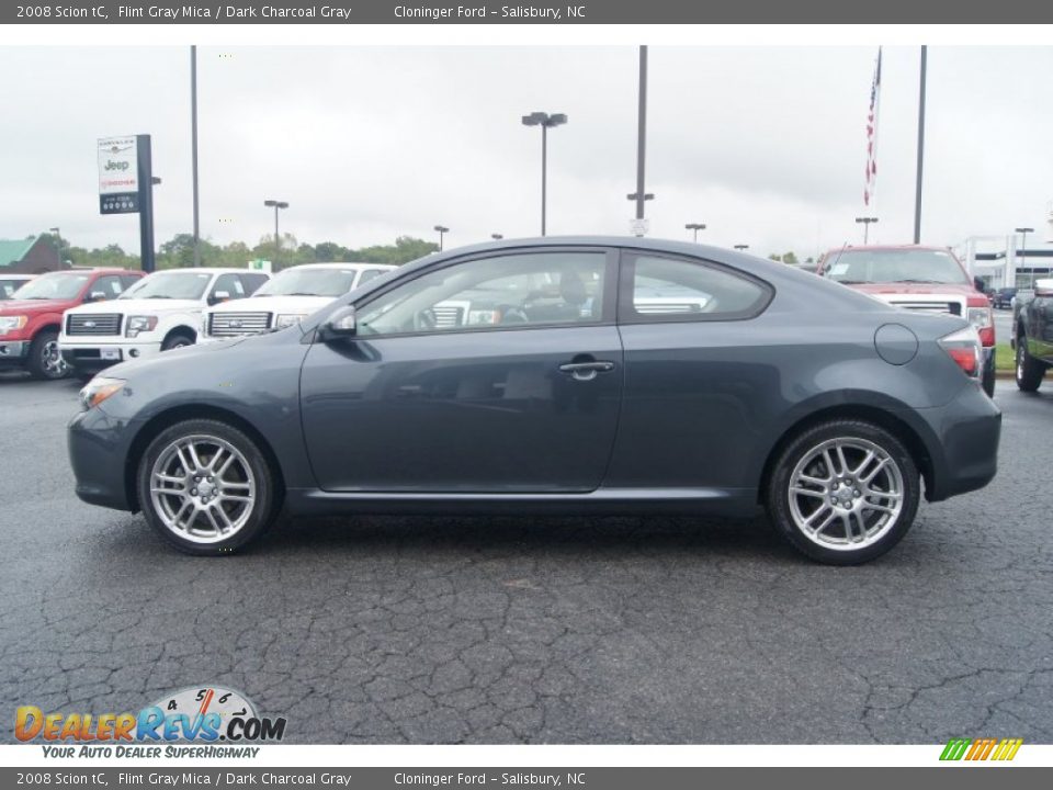2008 Scion tC Flint Gray Mica / Dark Charcoal Gray Photo #5