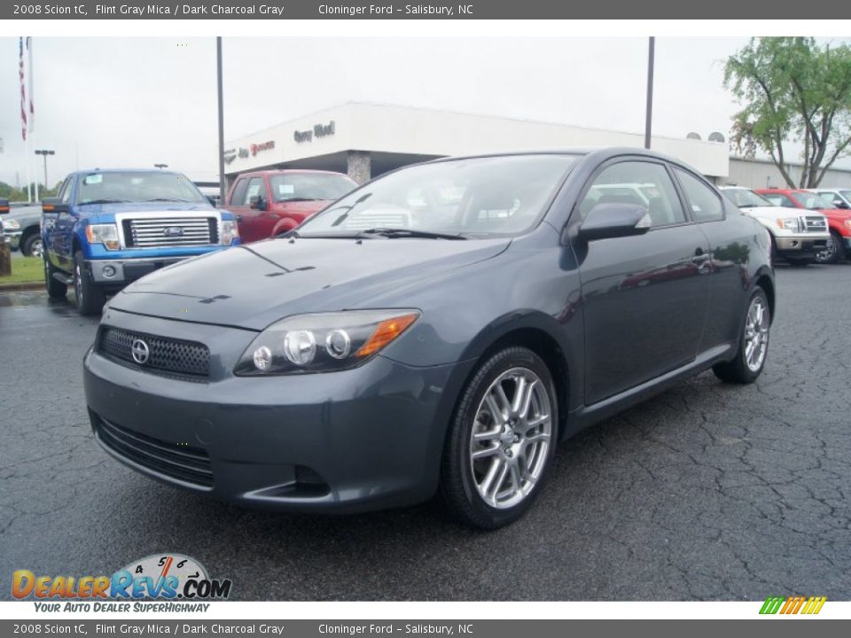 2008 Scion tC Flint Gray Mica / Dark Charcoal Gray Photo #6