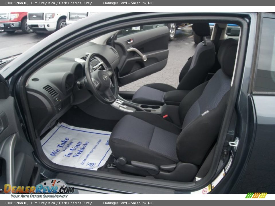 2008 Scion tC Flint Gray Mica / Dark Charcoal Gray Photo #8