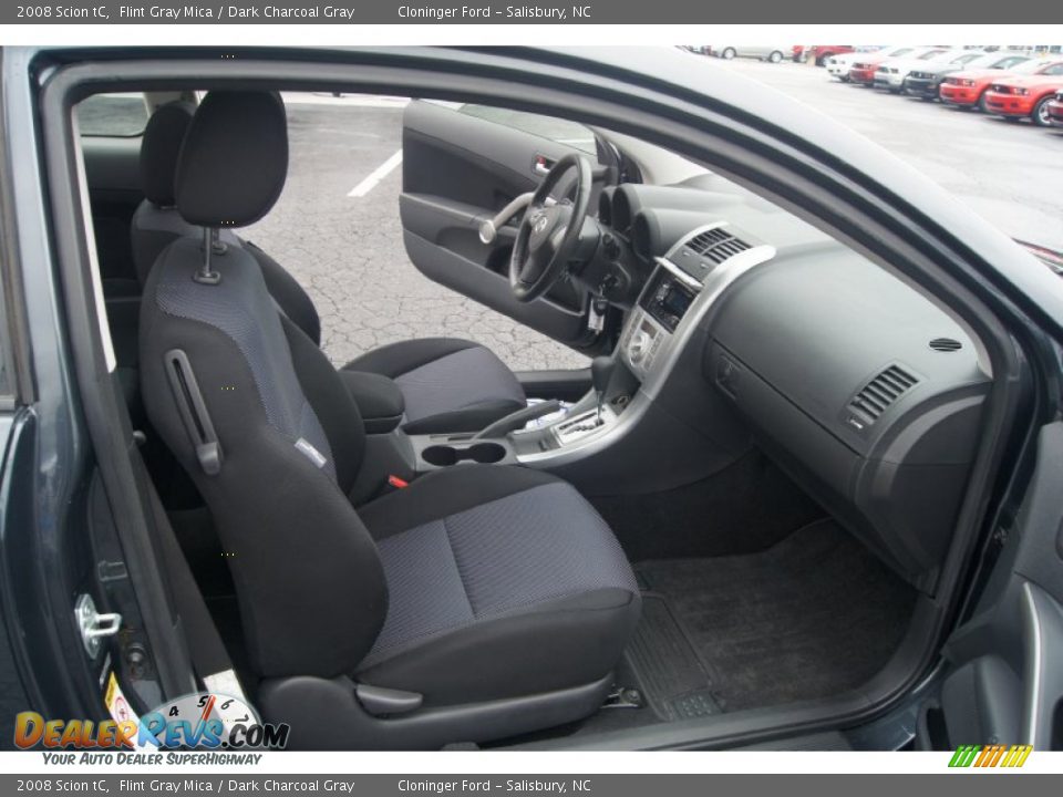 2008 Scion tC Flint Gray Mica / Dark Charcoal Gray Photo #10