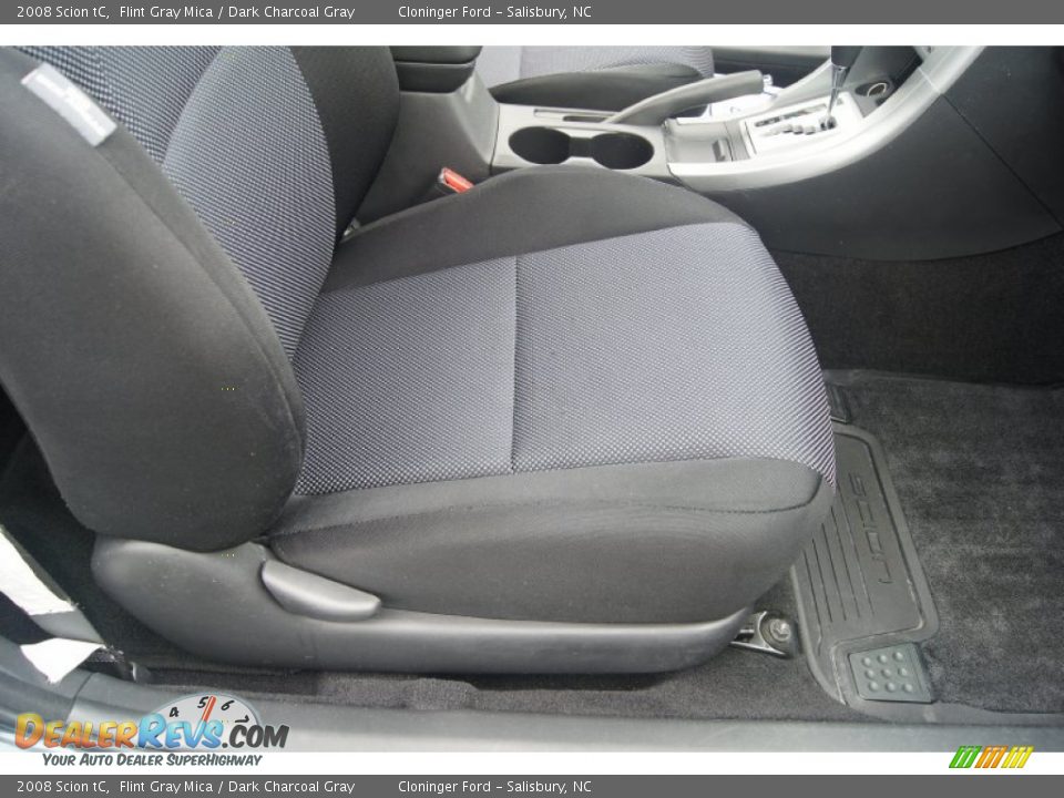 2008 Scion tC Flint Gray Mica / Dark Charcoal Gray Photo #11