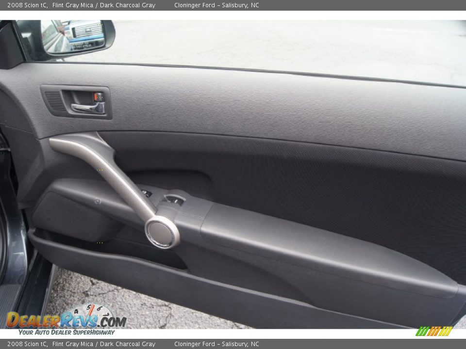 2008 Scion tC Flint Gray Mica / Dark Charcoal Gray Photo #12