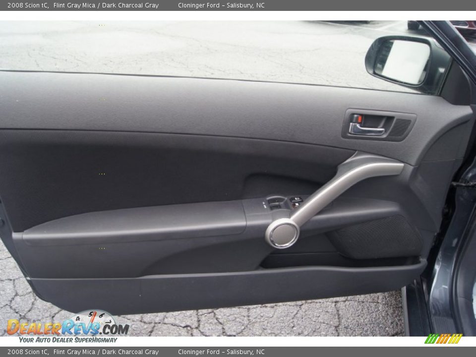 2008 Scion tC Flint Gray Mica / Dark Charcoal Gray Photo #14