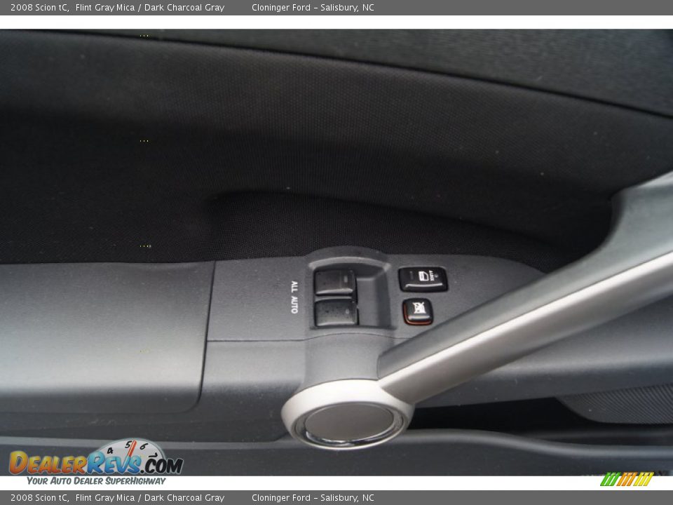 2008 Scion tC Flint Gray Mica / Dark Charcoal Gray Photo #15