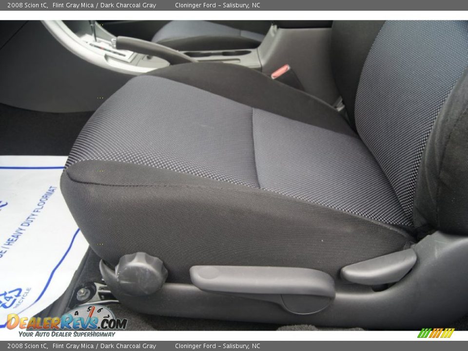 2008 Scion tC Flint Gray Mica / Dark Charcoal Gray Photo #16