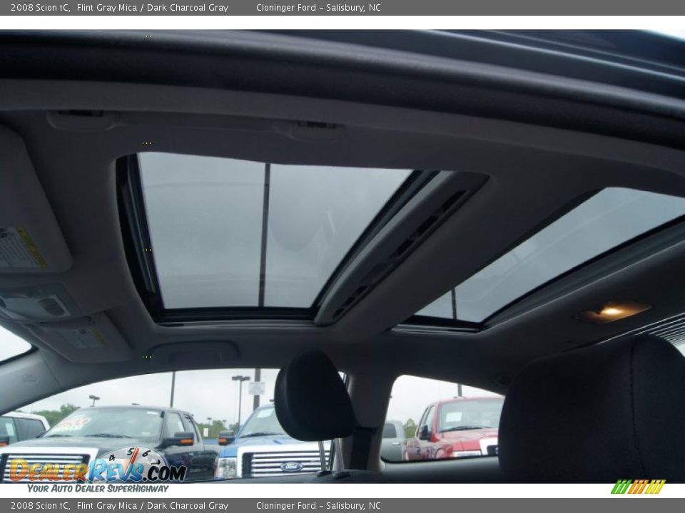2008 Scion tC Flint Gray Mica / Dark Charcoal Gray Photo #17