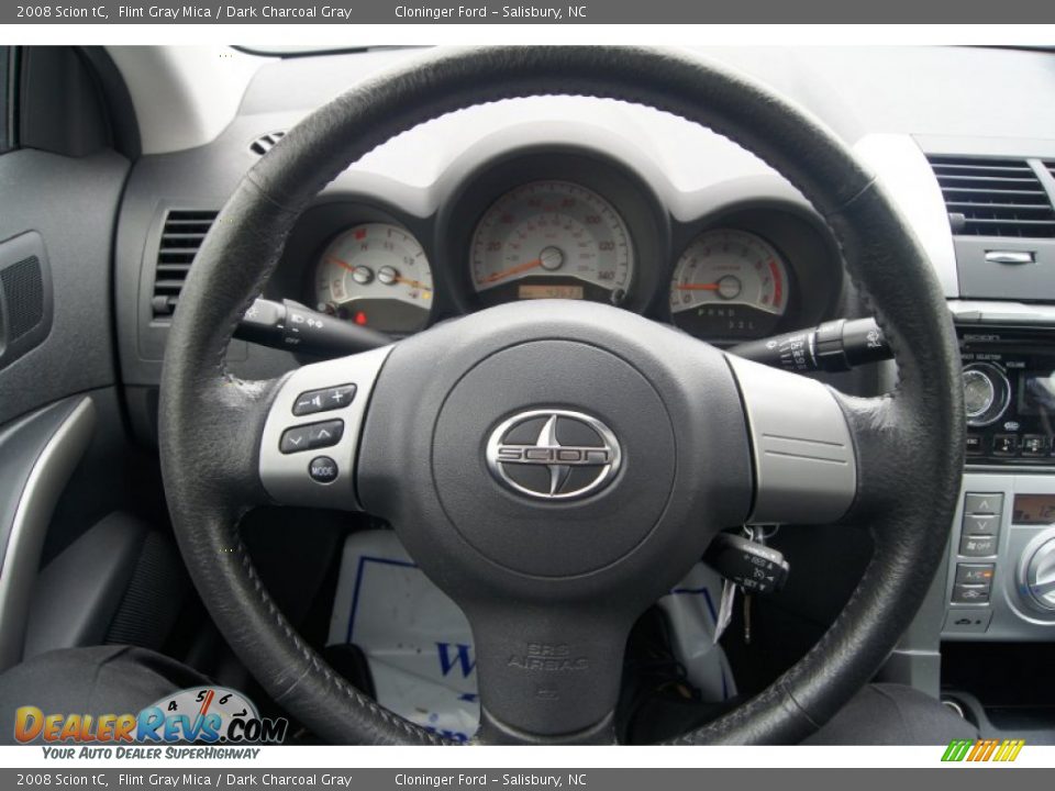 2008 Scion tC Flint Gray Mica / Dark Charcoal Gray Photo #20