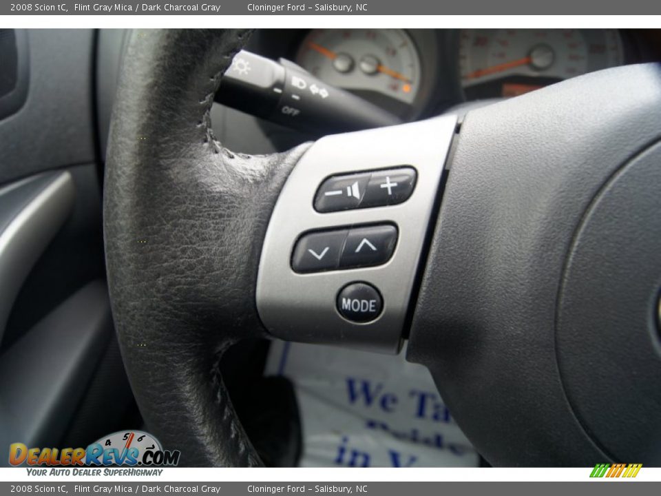 2008 Scion tC Flint Gray Mica / Dark Charcoal Gray Photo #22