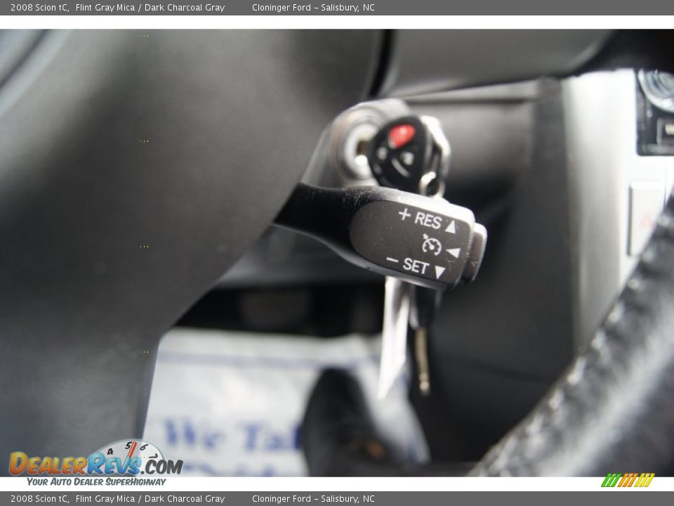 2008 Scion tC Flint Gray Mica / Dark Charcoal Gray Photo #23