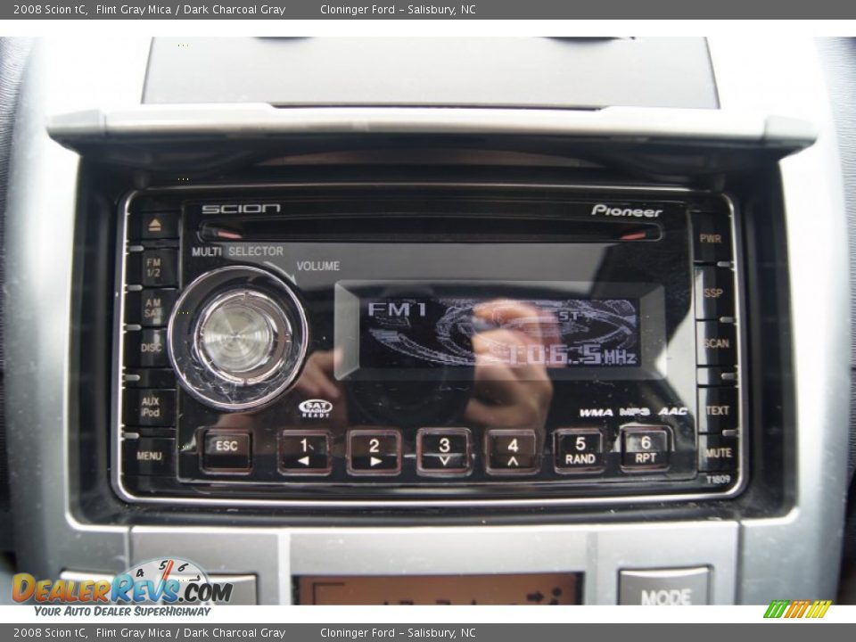 2008 Scion tC Flint Gray Mica / Dark Charcoal Gray Photo #25