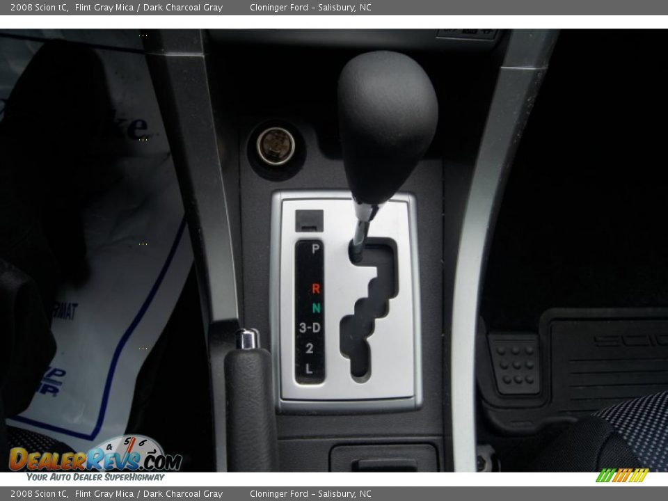 2008 Scion tC Flint Gray Mica / Dark Charcoal Gray Photo #27