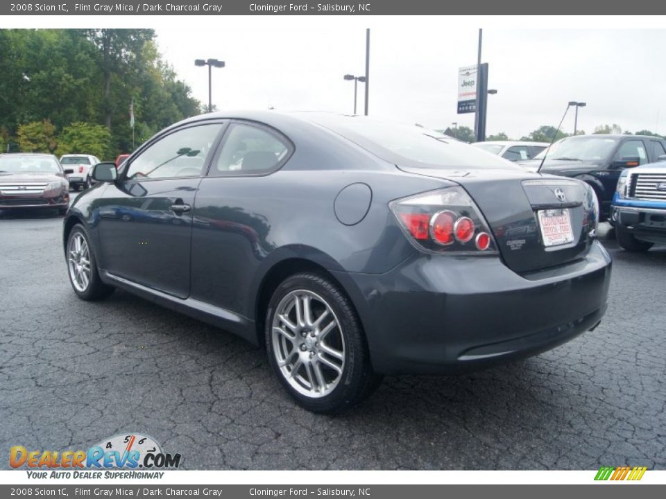 2008 Scion tC Flint Gray Mica / Dark Charcoal Gray Photo #31