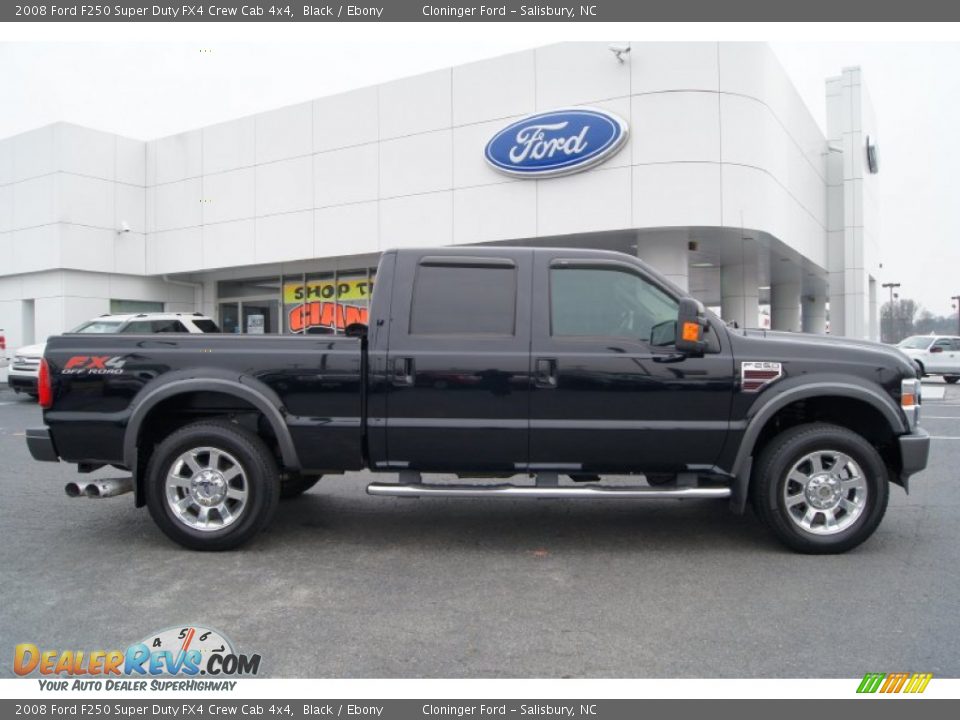 Black 2008 Ford F250 Super Duty FX4 Crew Cab 4x4 Photo #1