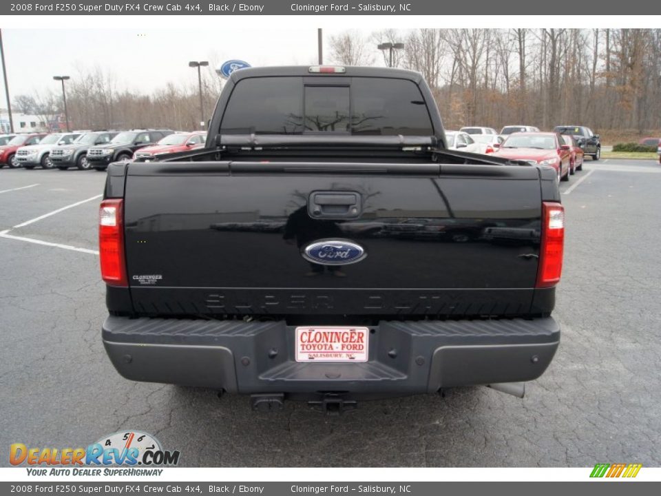 2008 Ford F250 Super Duty FX4 Crew Cab 4x4 Black / Ebony Photo #4