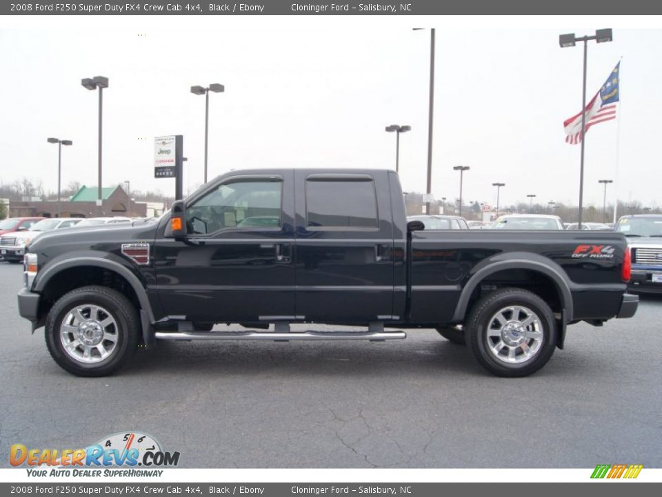 2008 Ford F250 Super Duty FX4 Crew Cab 4x4 Black / Ebony Photo #5