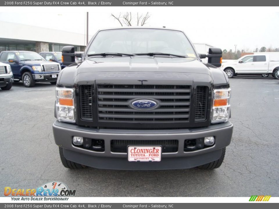 2008 Ford F250 Super Duty FX4 Crew Cab 4x4 Black / Ebony Photo #7