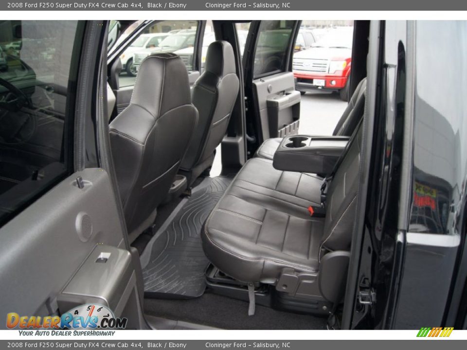 Ebony Interior - 2008 Ford F250 Super Duty FX4 Crew Cab 4x4 Photo #9