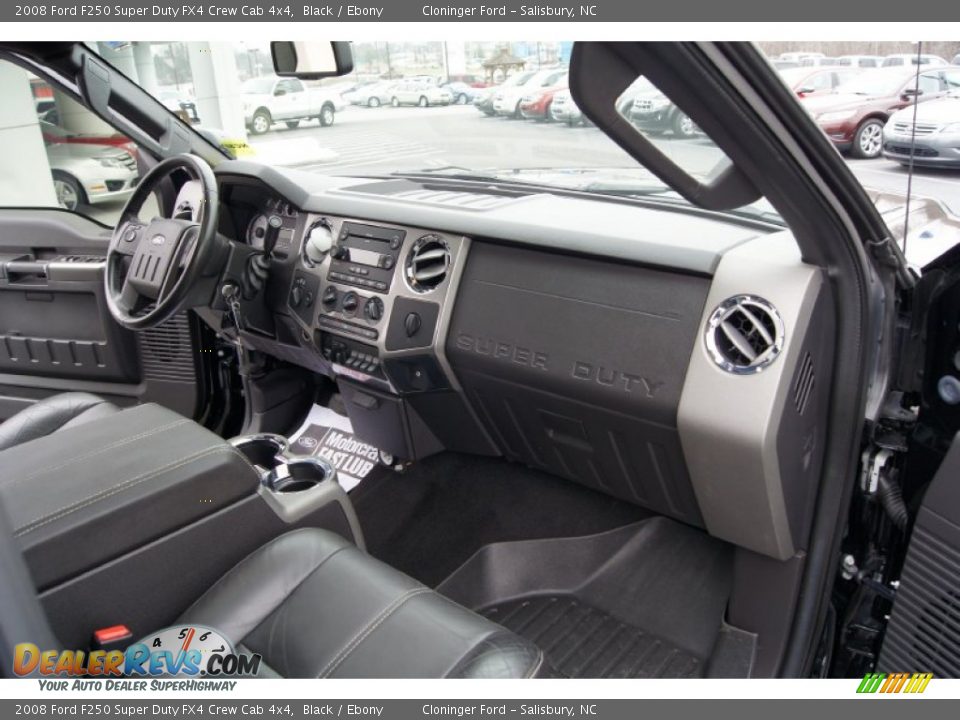 Ebony Interior 2008 Ford F250 Super Duty Fx4 Crew Cab 4x4