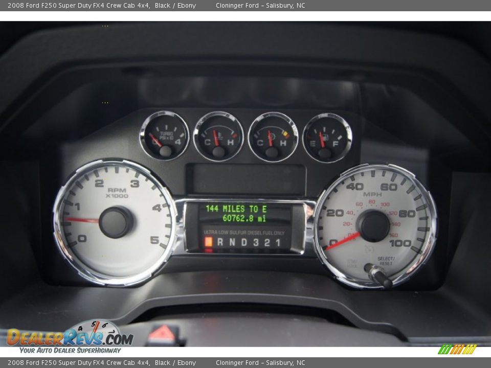 2008 Ford F250 Super Duty FX4 Crew Cab 4x4 Gauges Photo #29