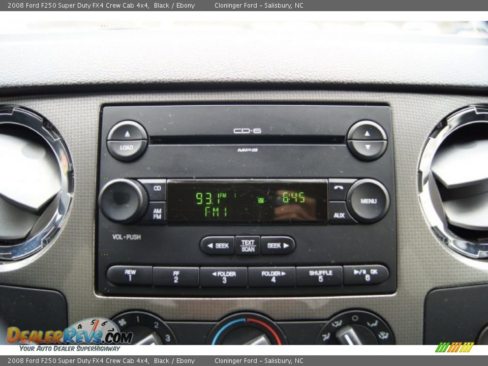 Audio System of 2008 Ford F250 Super Duty FX4 Crew Cab 4x4 Photo #35