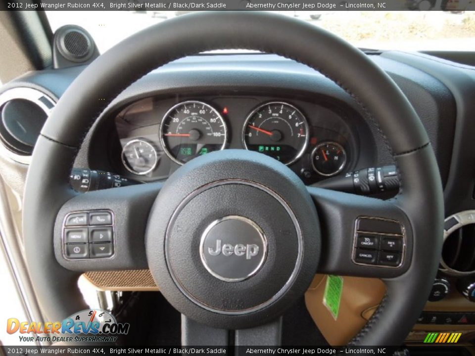 2012 Jeep Wrangler Rubicon 4X4 Steering Wheel Photo #13