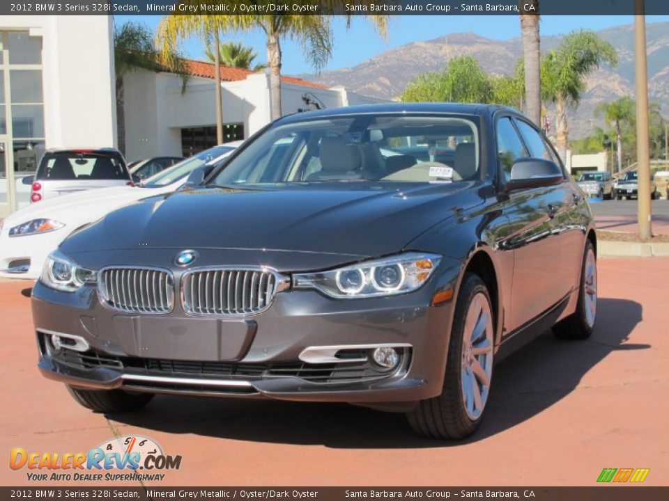 2012 BMW 3 Series 328i Sedan Mineral Grey Metallic / Oyster/Dark Oyster Photo #1