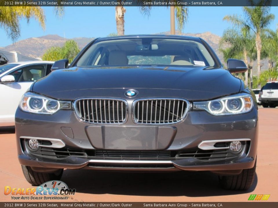 2012 BMW 3 Series 328i Sedan Mineral Grey Metallic / Oyster/Dark Oyster Photo #4