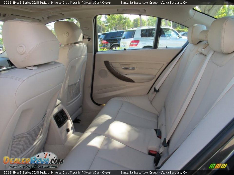 2012 BMW 3 Series 328i Sedan Mineral Grey Metallic / Oyster/Dark Oyster Photo #6